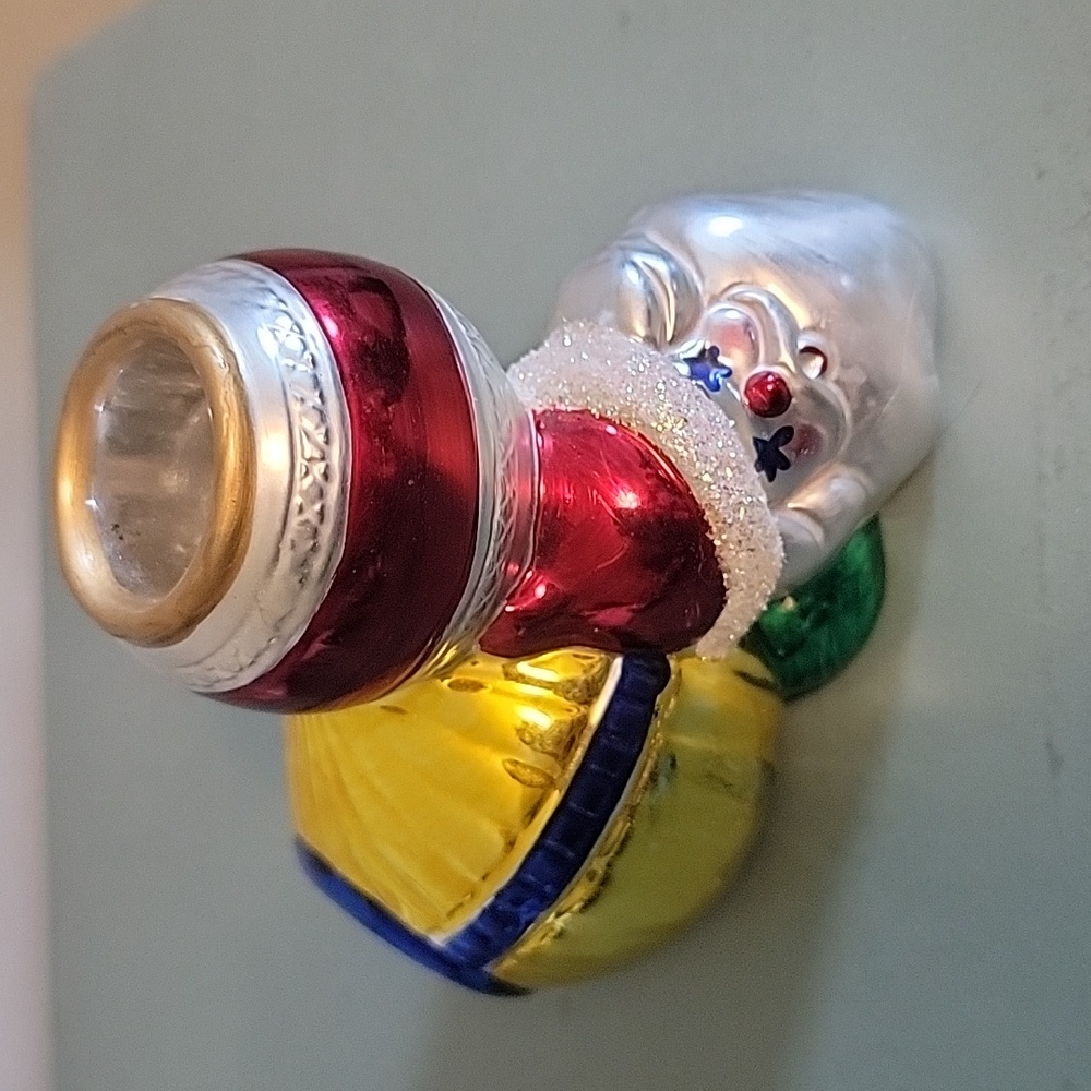 Department 56 Christmas Santa Ornament Candle‎ Holder